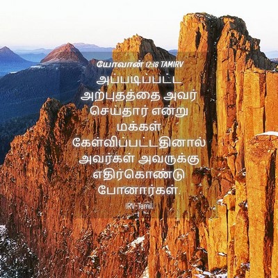 Picture 04 - யோவான் 12:18 TAMIRV - அப்படிப்பட்ட - Bible Verse Picture