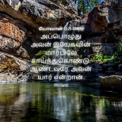 Picture 04 - யோவான் 13:25 TAMIRV - அப்பொழுது அவன் - Bible Verse Picture