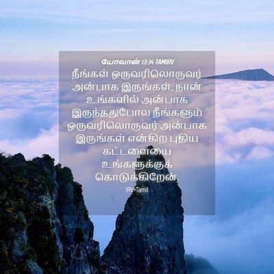 Picture 04 - யோவான் 13:34 TAMIRV - நீங்கள் - Bible Verse Picture