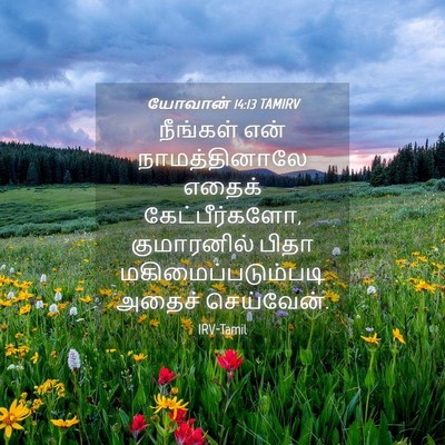 Picture 04 - யோவான் 14:13 TAMIRV - நீங்கள் என் - Bible Verse Picture