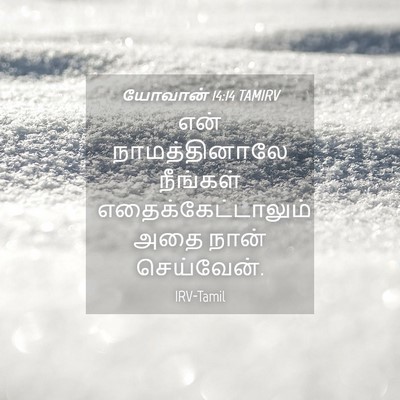 Picture 04 - யோவான் 14:14 TAMIRV - என் நாமத்தினாலே - Bible Verse Picture
