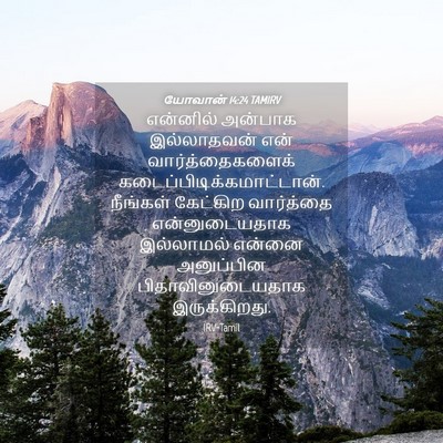 Picture 04 - யோவான் 14:24 TAMIRV - என்னில் அன்பாக - Bible Verse Picture