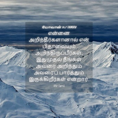 Picture 04 - யோவான் 14:7 TAMIRV - என்னை - Bible Verse Picture