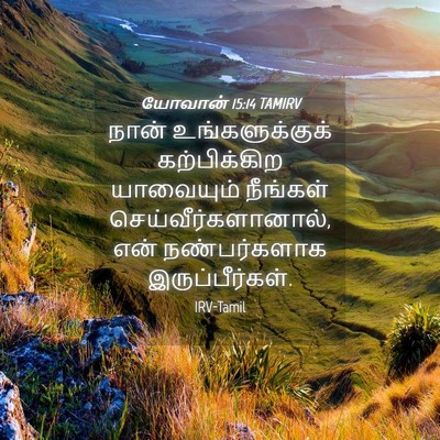 Picture 04 - யோவான் 15:14 TAMIRV - நான் உங்களுக்குக் - Bible Verse Picture