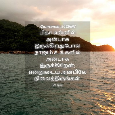 Picture 04 - யோவான் 15:9 TAMIRV - பிதா என்னில் - Bible Verse Picture