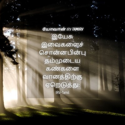 Picture 04 - யோவான் 17:1 TAMIRV - இயேசு இவைகளைச் - Bible Verse Picture