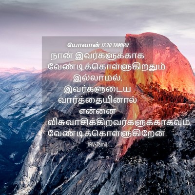 Picture 04 - யோவான் 17:20 TAMIRV - நான் இவர்களுக்காக - Bible Verse Picture