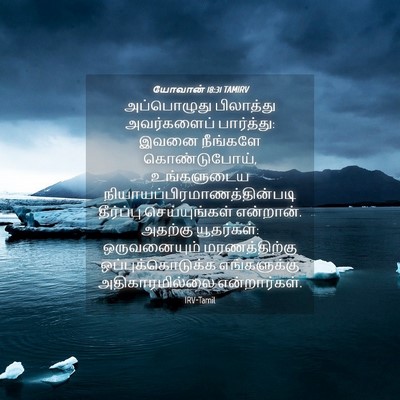 Picture 04 - யோவான் 18:31 TAMIRV - அப்பொழுது - Bible Verse Picture