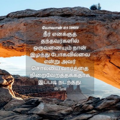 Picture 04 - யோவான் 18:9 TAMIRV - நீர் எனக்குத் - Bible Verse Picture