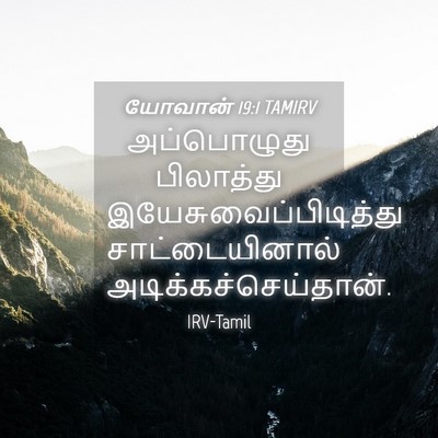 Picture 04 - யோவான் 19:1 TAMIRV - அப்பொழுது - Bible Verse Picture