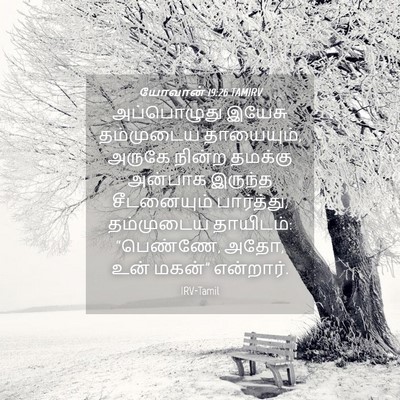 Picture 04 - யோவான் 19:26 TAMIRV - அப்பொழுது இயேசு - Bible Verse Picture