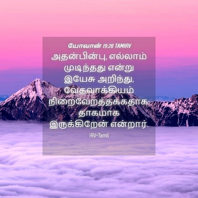 Picture 04 - யோவான் 19:28 TAMIRV - அதன்பின்பு, - Bible Verse Picture
