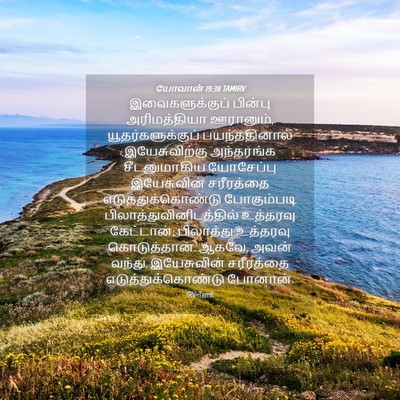 Picture 04 - யோவான் 19:38 TAMIRV - இவைகளுக்குப் - Bible Verse Picture