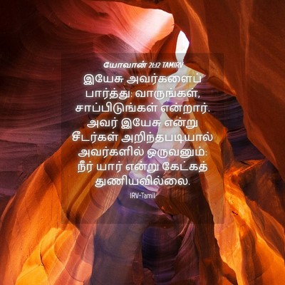 Picture 04 - யோவான் 21:12 TAMIRV - இயேசு அவர்களைப் - Bible Verse Picture