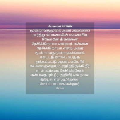 Picture 04 - யோவான் 21:17 TAMIRV - மூன்றாவதுமுறை - Bible Verse Picture
