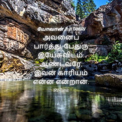 Picture 04 - யோவான் 21:21 TAMIRV - அவனைப் பார்த்து, - Bible Verse Picture