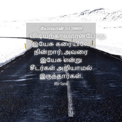 Picture 04 - யோவான் 21:4 TAMIRV -  - Bible Verse Picture