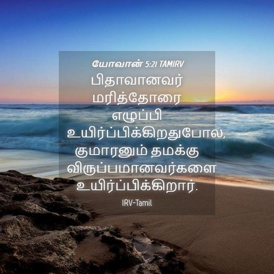 Picture 04 - யோவான் 5:21 TAMIRV - பிதாவானவர் - Bible Verse Picture
