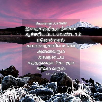Picture 04 - யோவான் 5:28 TAMIRV - இதைக்குறித்து - Bible Verse Picture
