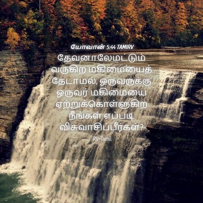 Picture 04 - யோவான் 5:44 TAMIRV - தேவனாலேமட்டும் - Bible Verse Picture