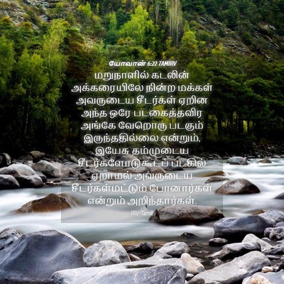 Picture 04 - யோவான் 6:22 TAMIRV - மறுநாளில் கடலின் - Bible Verse Picture