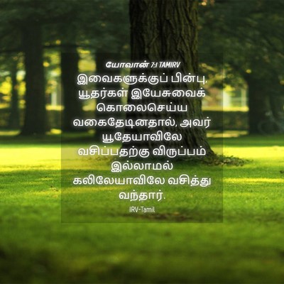 Picture 04 - யோவான் 7:1 TAMIRV - இவைகளுக்குப் - Bible Verse Picture