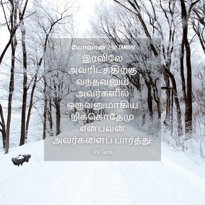 Picture 04 - யோவான் 7:50 TAMIRV - இரவிலே - Bible Verse Picture