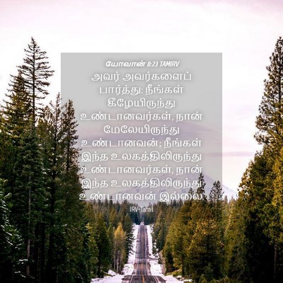 Picture 04 - யோவான் 8:23 TAMIRV - அவர் அவர்களைப் - Bible Verse Picture