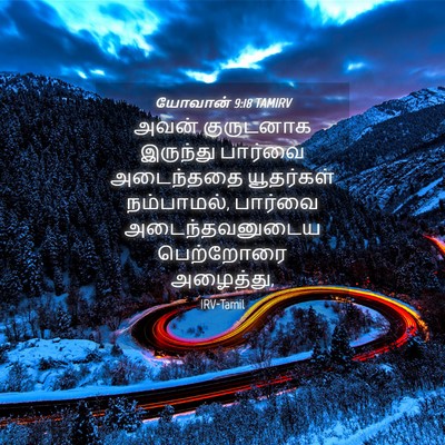 Picture 04 - யோவான் 9:18 TAMIRV - அவன் குருடனாக - Bible Verse Picture