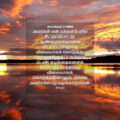 Picture 04 - யோவேல் 3:3 TAMIRV - அவர்கள் என் - Bible Verse Picture