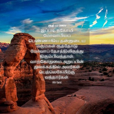 Picture 04 - ரூத் 1:22 TAMIRV - இப்படி, நகோமி - Bible Verse Picture