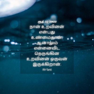 Picture 04 - ரூத் 3:12 TAMIRV - நான் உறவினன் - Bible Verse Picture