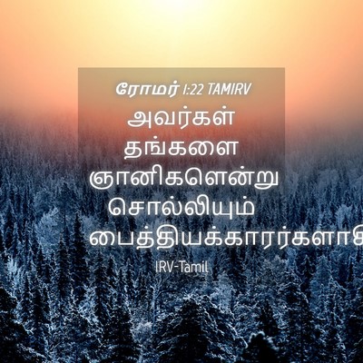 Picture 04 - ரோமர் 1:22 TAMIRV - அவர்கள் தங்களை - Bible Verse Picture