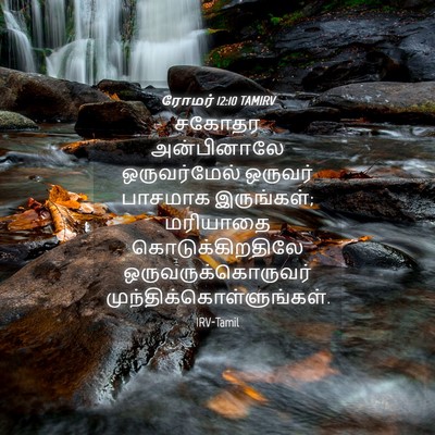 Picture 04 - ரோமர் 12:10 TAMIRV - சகோதர அன்பினாலே - Bible Verse Picture