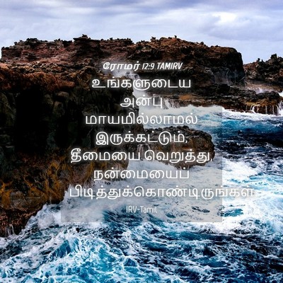 Picture 04 - ரோமர் 12:9 TAMIRV - உங்களுடைய அன்பு - Bible Verse Picture
