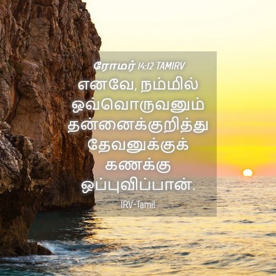 Picture 04 - ரோமர் 14:12 TAMIRV - எனவே, நம்மில் - Bible Verse Picture