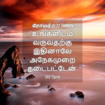 Picture 04 - ரோமர் 15:22 TAMIRV - உங்களிடம் - Bible Verse Picture