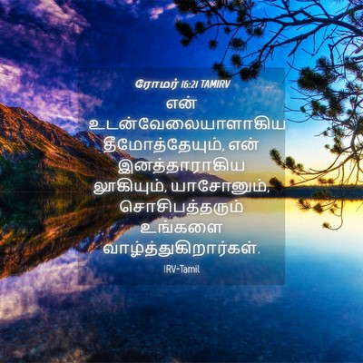 Picture 04 - ரோமர் 16:21 TAMIRV - என் - Bible Verse Picture