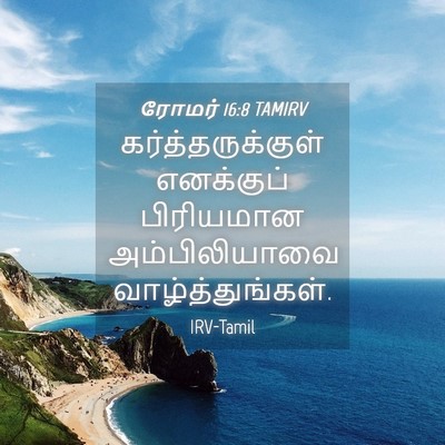 Picture 04 - ரோமர் 16:8 TAMIRV - கர்த்தருக்குள் - Bible Verse Picture