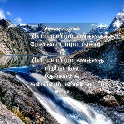 Picture 04 - ரோமர் 2:23 TAMIRV -  - Bible Verse Picture