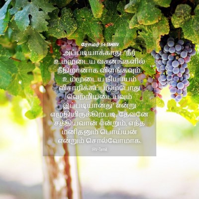 Picture 04 - ரோமர் 3:4 TAMIRV - அப்படியாக்காது: - Bible Verse Picture