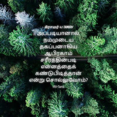 Picture 04 - ரோமர் 4:1 TAMIRV - அப்படியானால், - Bible Verse Picture