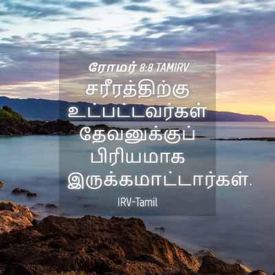 Picture 04 - ரோமர் 8:8 TAMIRV - சரீரத்திற்கு - Bible Verse Picture