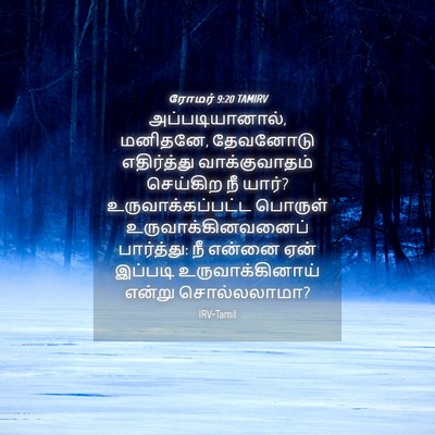 Picture 04 - ரோமர் 9:20 TAMIRV - அப்படியானால், - Bible Verse Picture