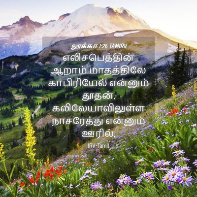Picture 04 - லூக்கா 1:26 TAMIRV - எலிசபெத்தின் - Bible Verse Picture