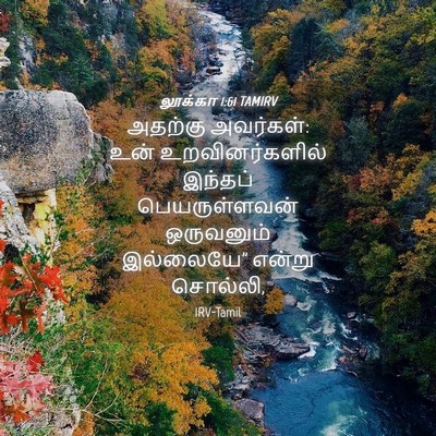 Picture 04 - லூக்கா 1:61 TAMIRV - அதற்கு அவர்கள்: - Bible Verse Picture