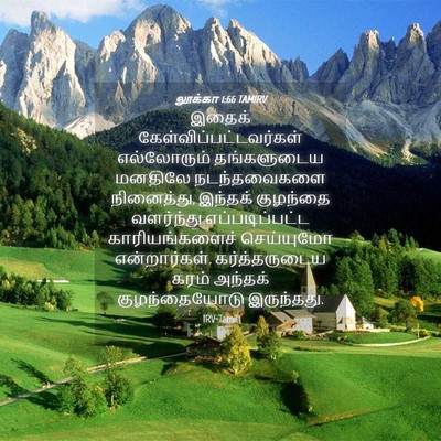 Picture 04 - லூக்கா 1:66 TAMIRV - இதைக் - Bible Verse Picture