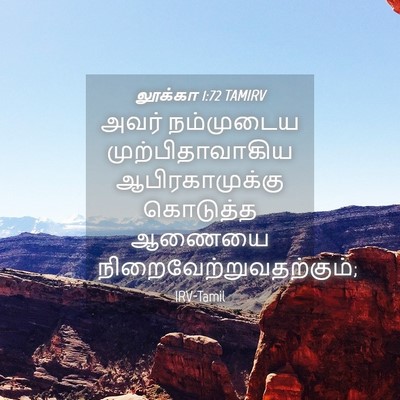 Picture 04 - லூக்கா 1:72 TAMIRV - அவர் நம்முடைய - Bible Verse Picture