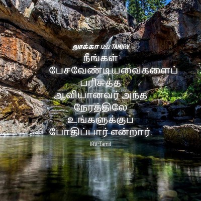 Picture 04 - லூக்கா 12:12 TAMIRV - நீங்கள் - Bible Verse Picture