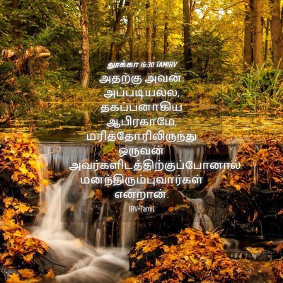 Picture 04 - லூக்கா 16:30 TAMIRV - அதற்கு அவன்: - Bible Verse Picture